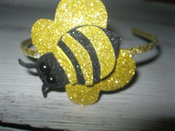 Ободок,Обруч Йолка,Лиса,Божа коровка,Мікі Маус, Морозиво, Жабка,Бджілк