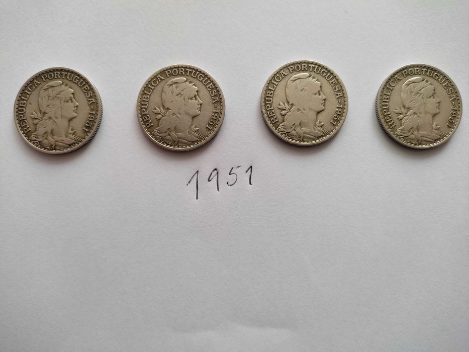 moedas da republica- 1 escudo 1951