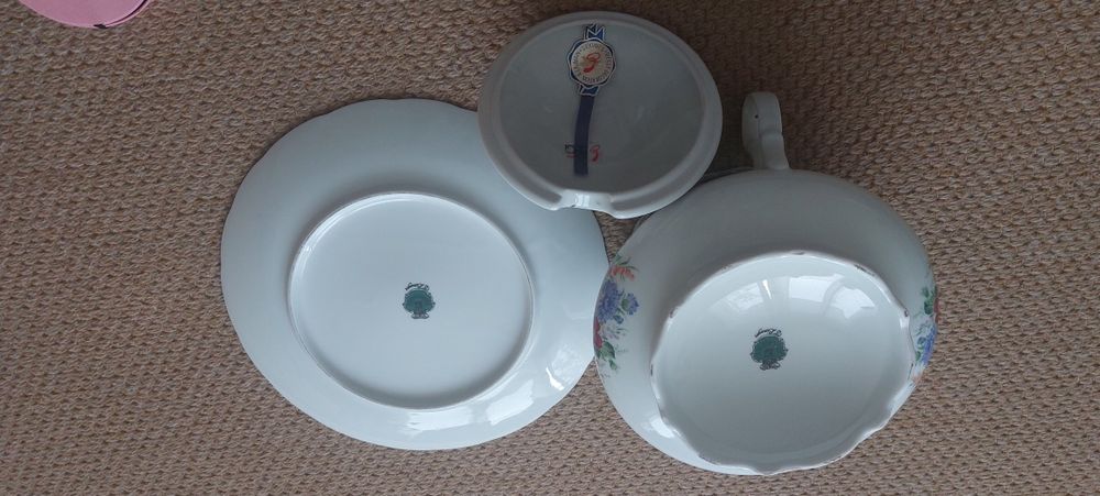 Terrina de sopa da Limoges ElleGi pintada à mão