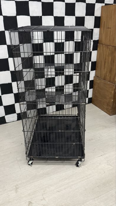 Gaiola grande com rodas para furão, chinchila, gatos ou roedores (140 cm)