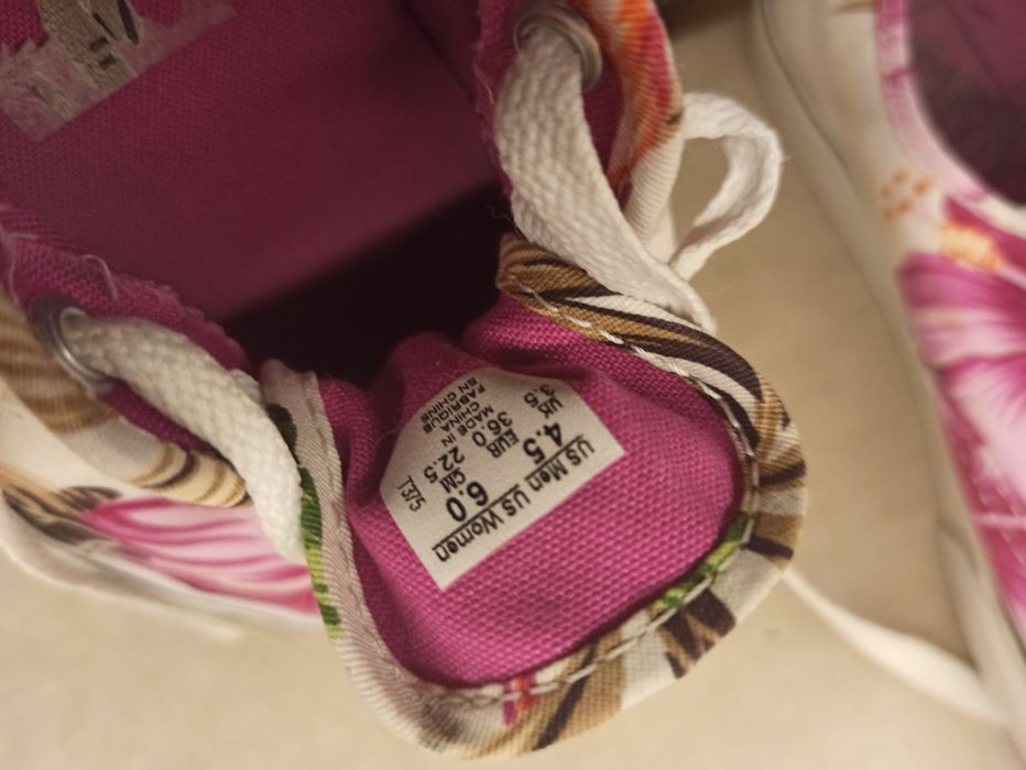 VANS trampki w kwiaty rozm.36