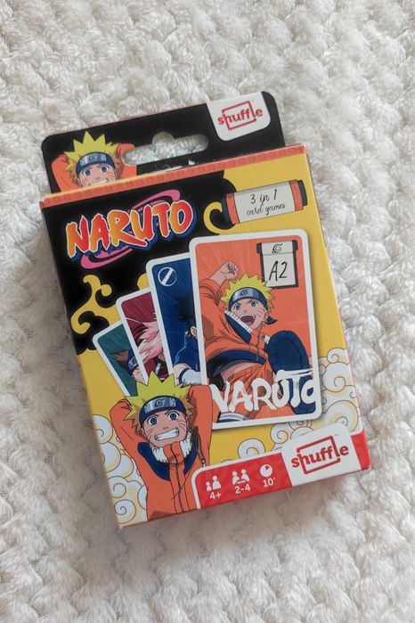 Karty do gry Naruto 3w1 Shuffle Fun Cartamundi anime manga