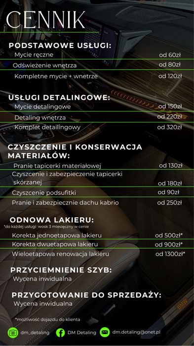 Detaling/myjnia samochodowa