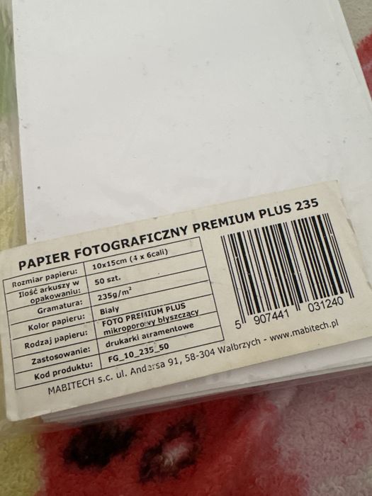 Nowy papier fotograficzny 10x15cm bialy 2 opakowania