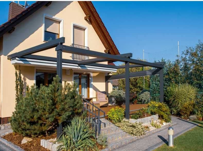 Pergola SOLID 4x4 z automatycznym dachem – montaż w cenie!