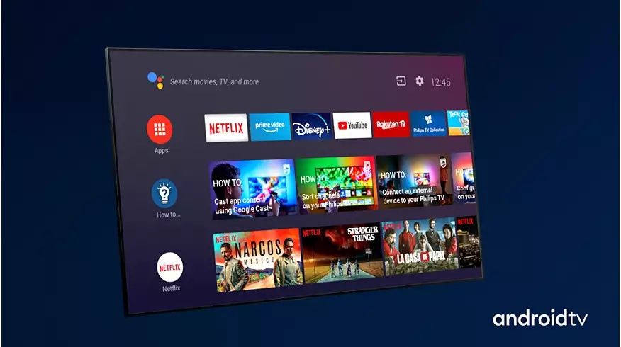 Telewizor Philips 55PUS7334 Ambilight TV, Android, 4K, HDR, Smart TV