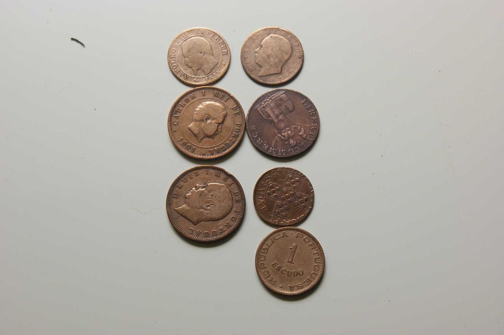 Diversas moedas antigas