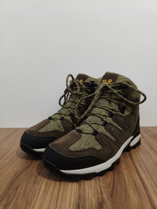 Buty Jack Wolfskin Texapore trekkingowe sportowe zielone r. 37,5 24cm