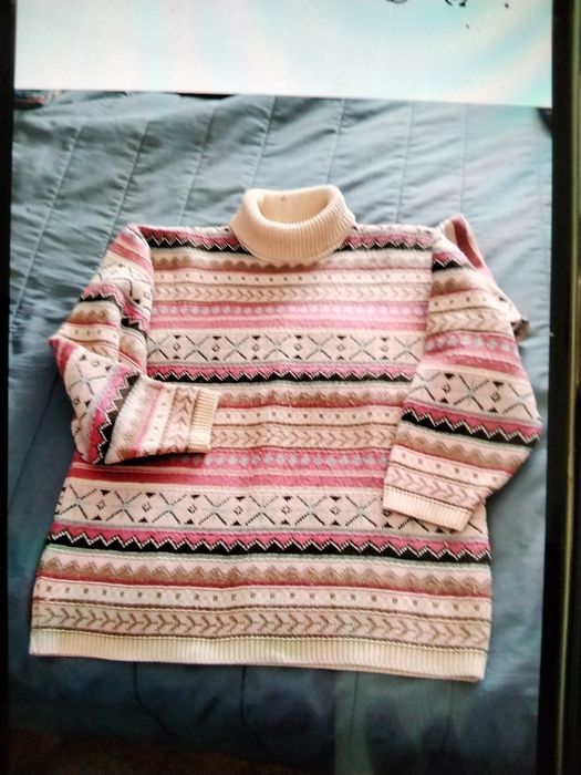 Camisolão de lã beige