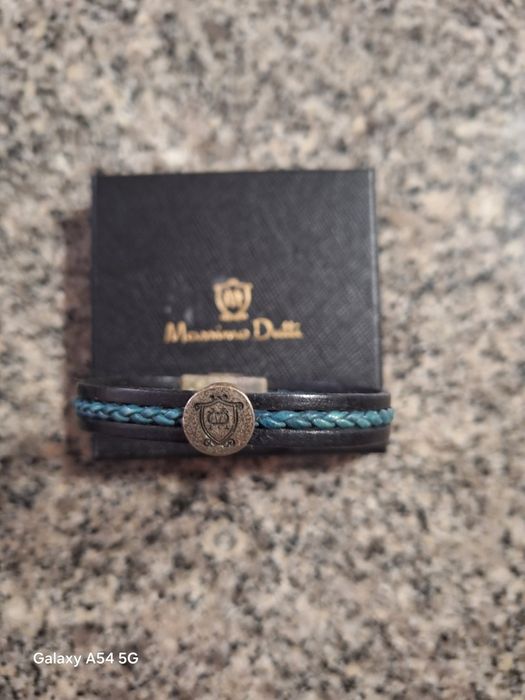 Pulseira em pele Massimo Dutti