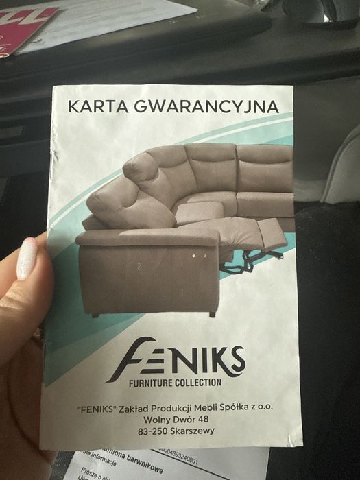 Kanapa  skora prawdziwa  bardzo ladna