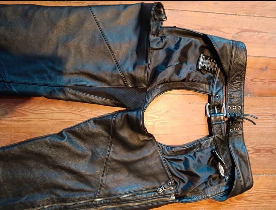 CZAPSY skórzane na motor - damskie Harley Davidson