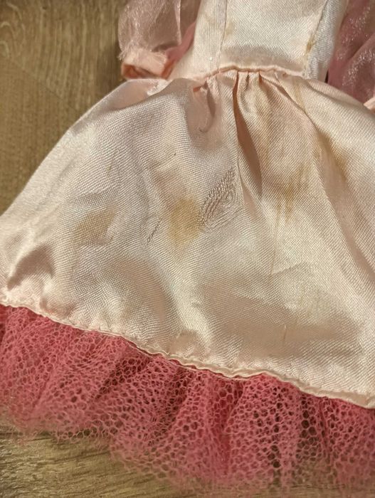 Lalka Barbie klon lata 80/90 w sukience