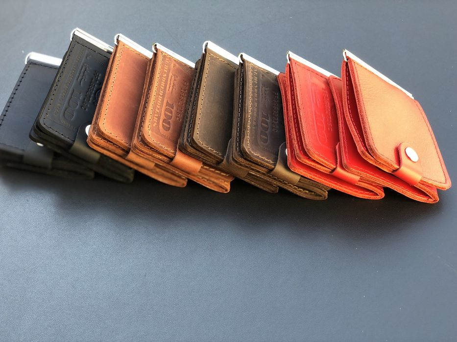 Кошелёк «зажим» из натуральной кожи оптом