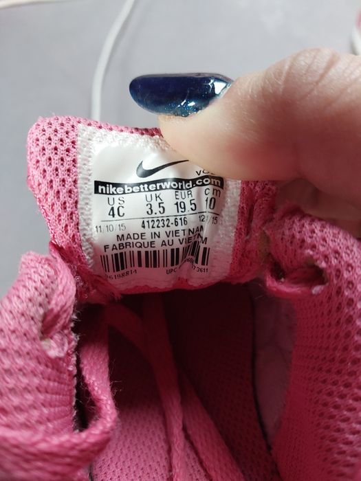 Różowe nike air max