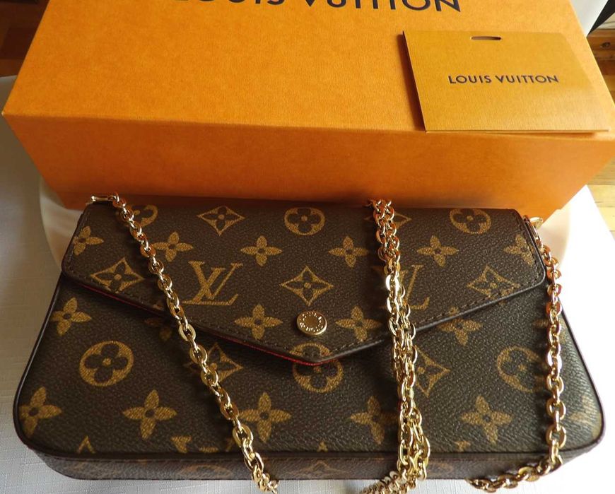Louis Vuitton skórzana torebka Pochette