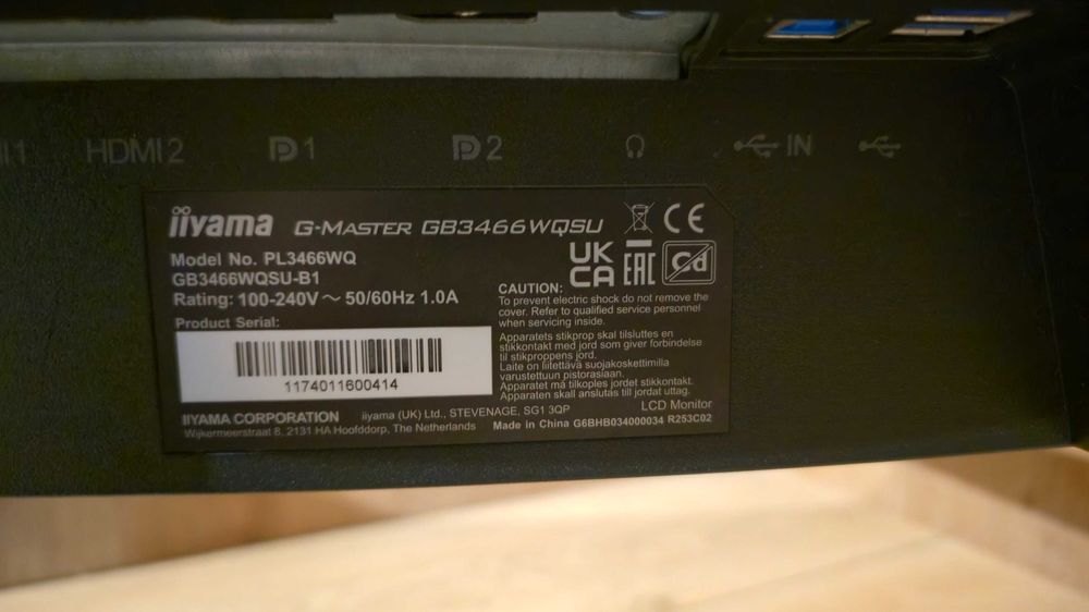 Monitor 34" iiyama G-Master GB3466WQSU-B1 Red Eagle Curved