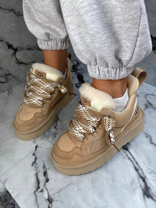 Уггі UGG Lowmel Sneaker Platform premium | Угги натуральные жіночі