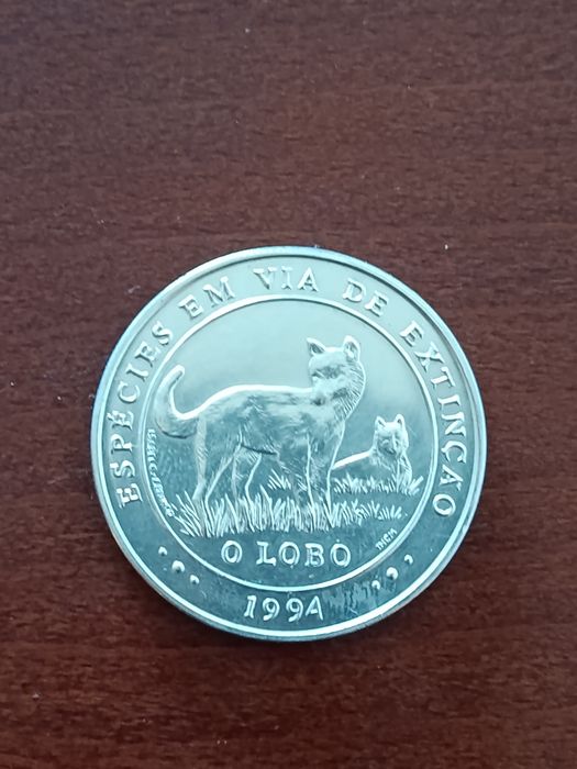 Moeda 1000 Escudos, Prata / O Lobo (1994)