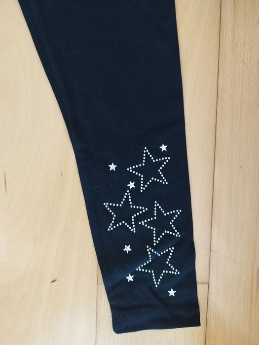 Leggings pretas com brilho