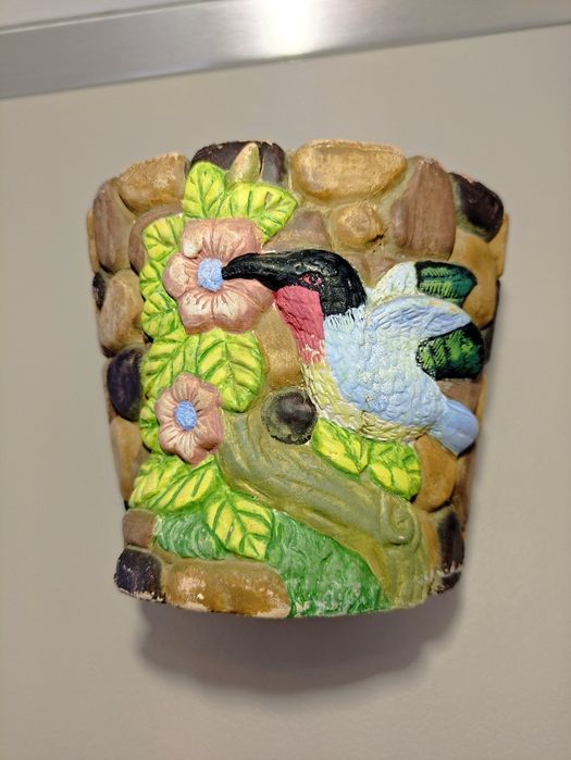 Глиняний керамічний горщик керамический горшок вазон для цветов квітів