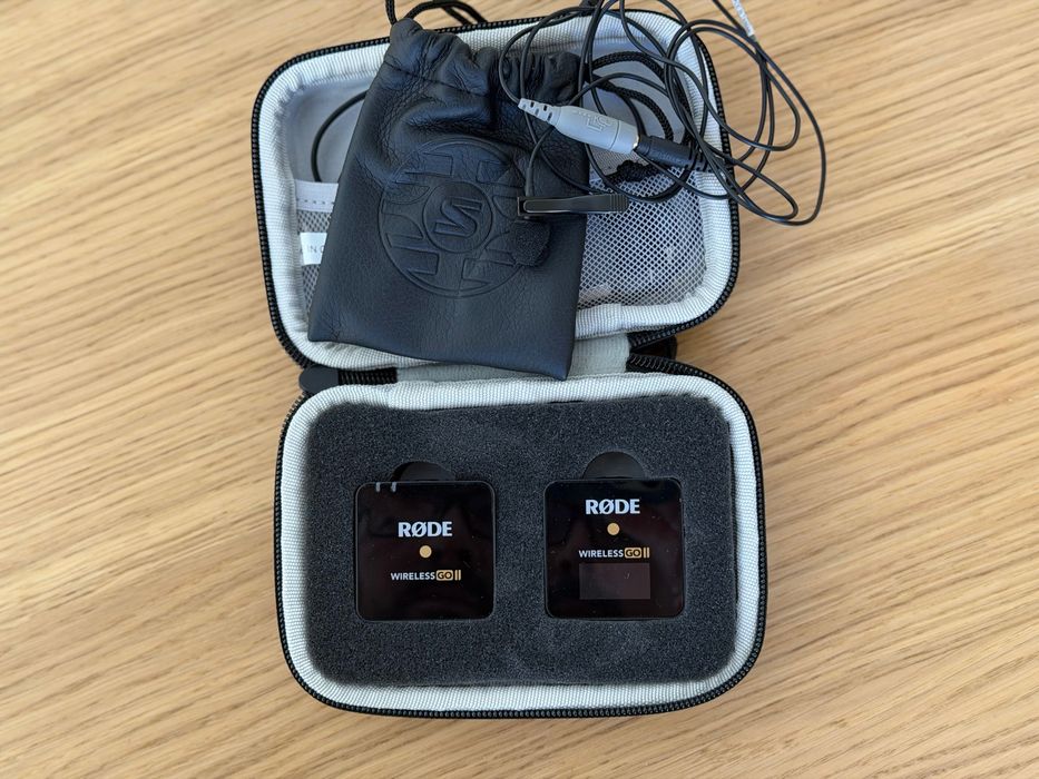Rode Wireless GO II + Lavalier Shure – Microfone Wireless Como Novo