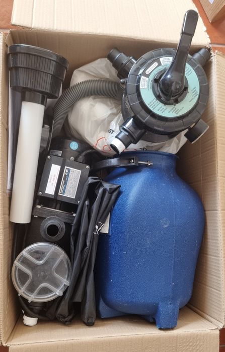 Bomba e sistema de filtro de areia para piscina