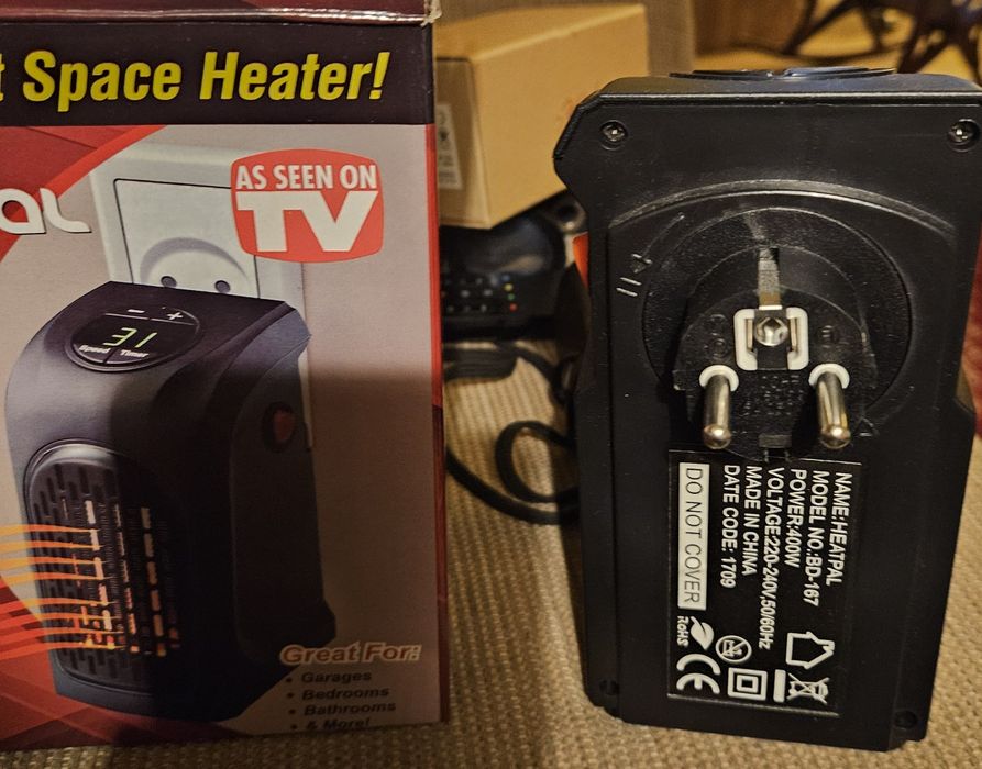 Aquecedor eléctrico portátil