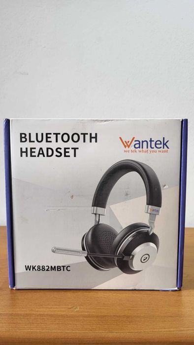 Wantek Bezprzewodowy zestaw słuchawkowy z mikrofonem, Bluetooth