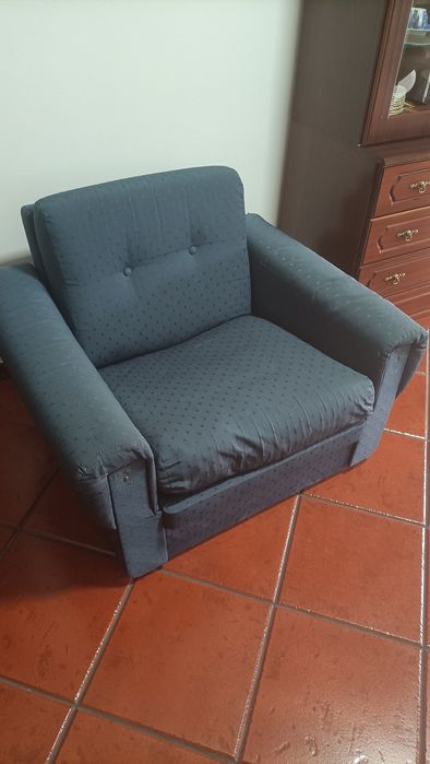 Sofá vintage azul