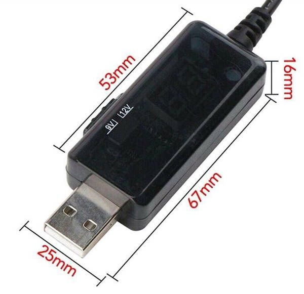 Акція !!!USB кабель для роутера 9/12 В з перехідником / Підвищуючий