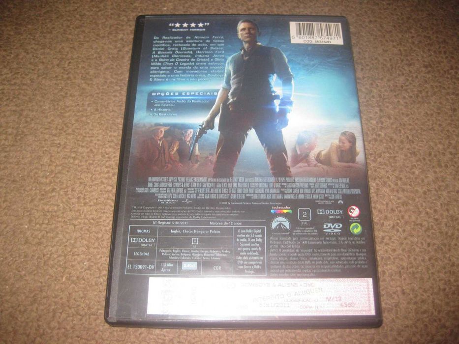 DVD "Cowboys & Aliens" com Daniel Craig