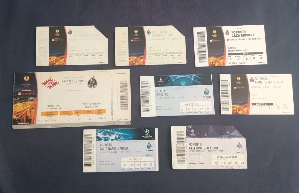 250 Bilhetes futebol F.C. Porto