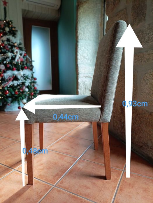 Pack de 6 Cadeiras de Sala de Jantar