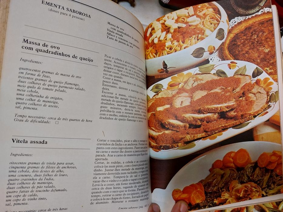 Conjunto de 8 livros de receitas "Os Trunfos da boa cozinha"  

V