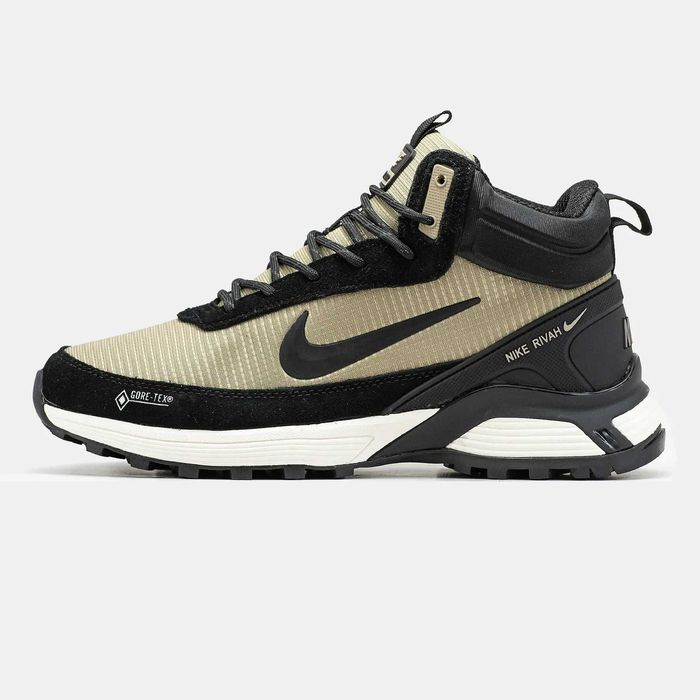 Чоловічі зимові високі Nike rivah gore-tex коричневі