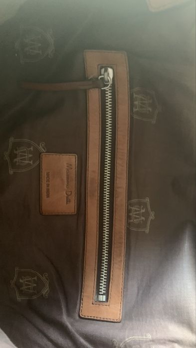 Mala tiracolo Massimo dutti em pele