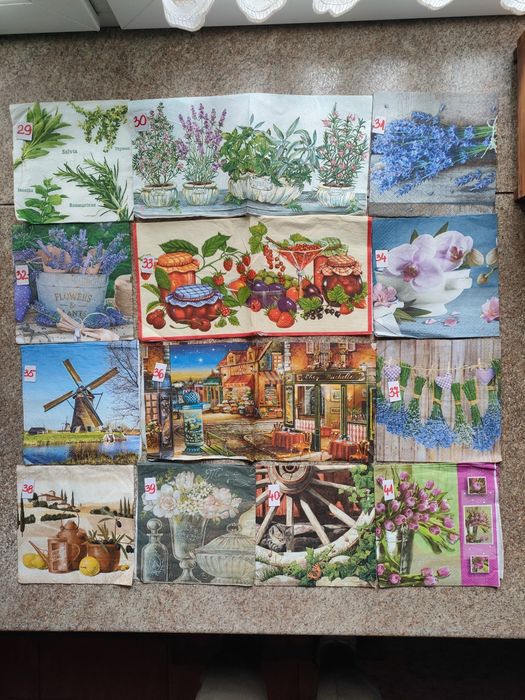 Serwetki papierowe decoupage