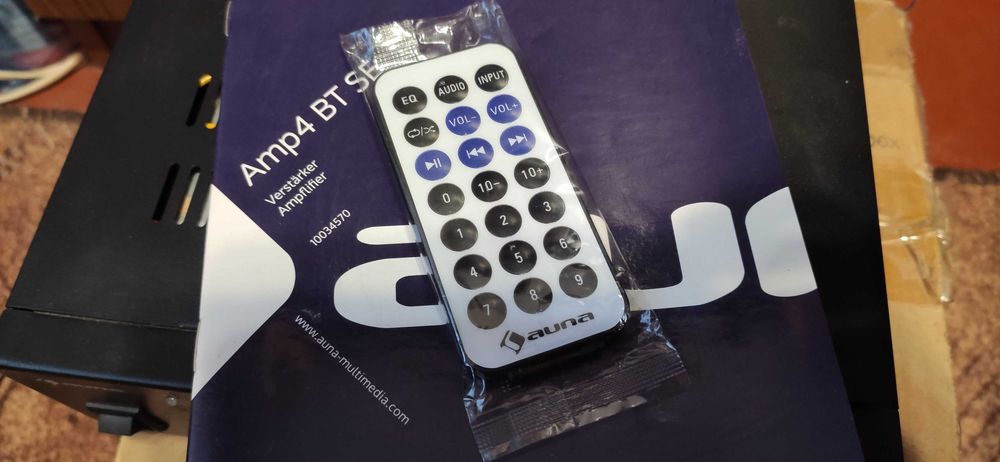 Стереопідсилювач Auna Amp4 BT SE (Bluetooth, USB, SD, пульт)
