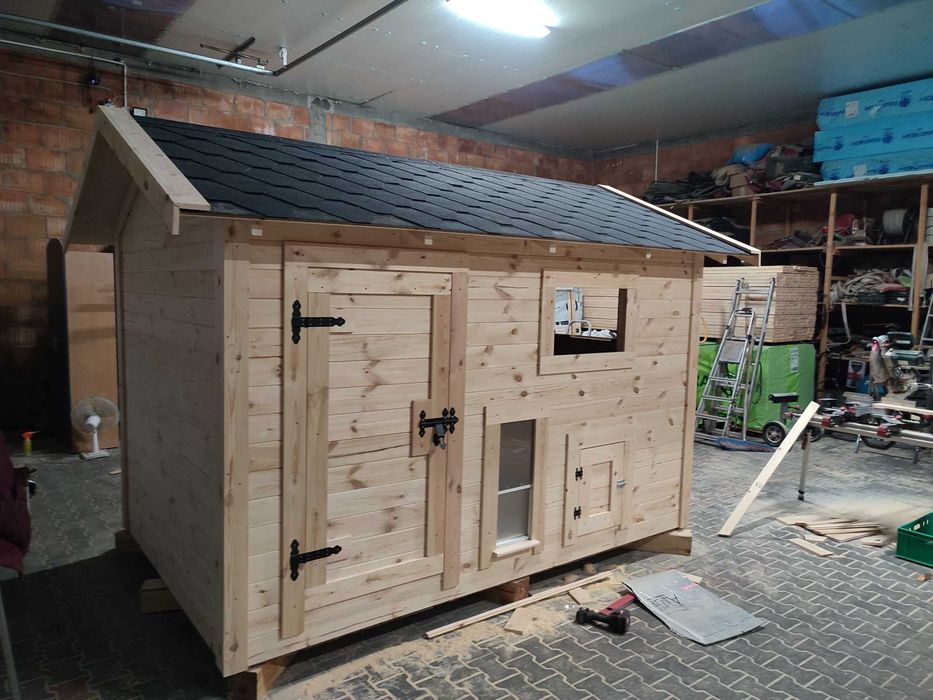 kurnik dla KUR, kaczek, 200x300x210 Producent WoodStuff OCIEPLONY !!!