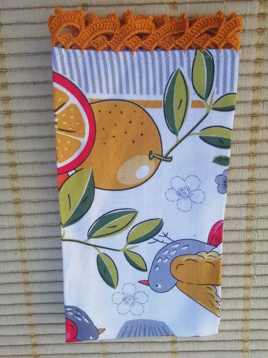 Pano  cozinha  com croché 5€