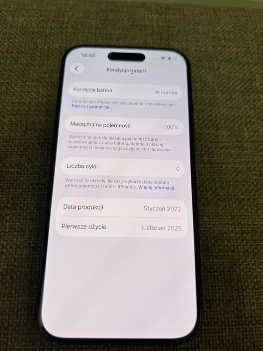 Iphone 15 pro 128gb, 100% bateria, gwarancja