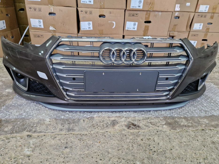 Бампер комплектный в сборе AUDI А4B9 15-19г.S-Line