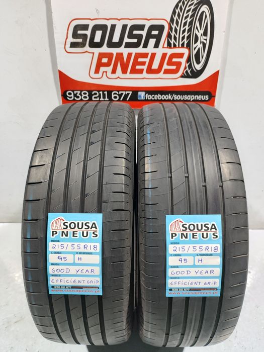 2 pneus semi novos 215-55R18 Good year - Oferta dos Portes