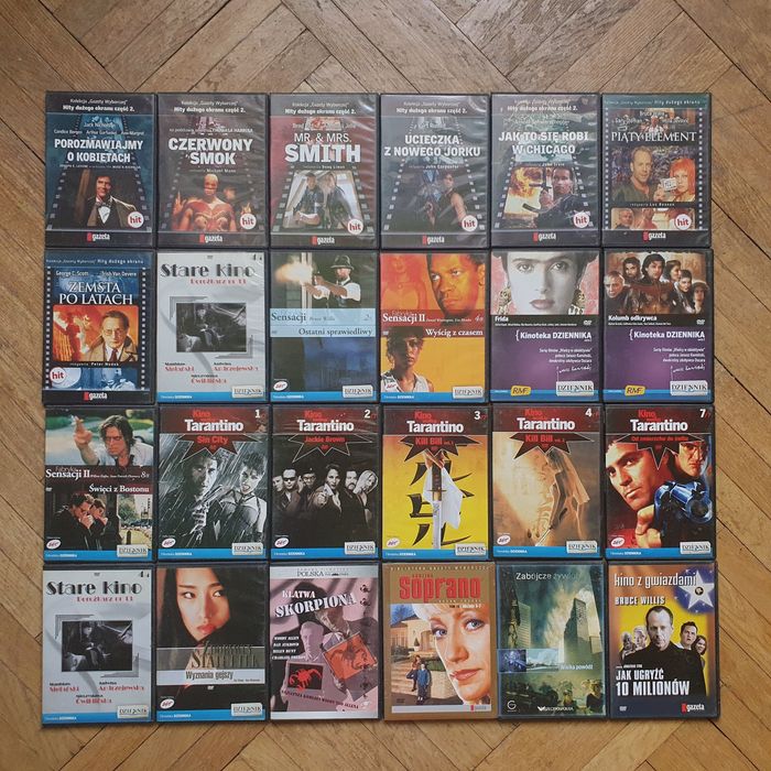 Filmy dvd, ok. 10zł/szt