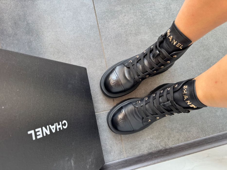 Od RĘKI Premium Botki Chanel! Skóra naturalna 36-31