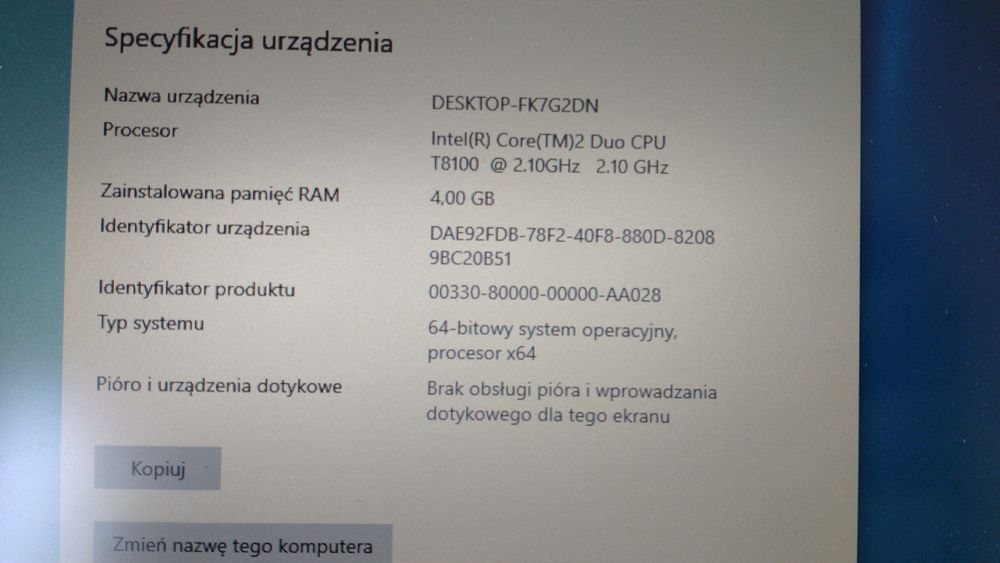 2x Legendarne Thinkpad R61 Intel Core2Duo T8100 4GB RAM zadbane i sprawne Gdańsk