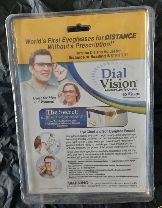 Dial Vision окуляри регулюванням лінз