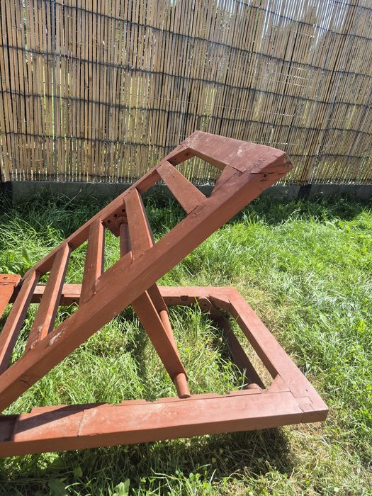 Leżak ogrodowy drewniany leżanka