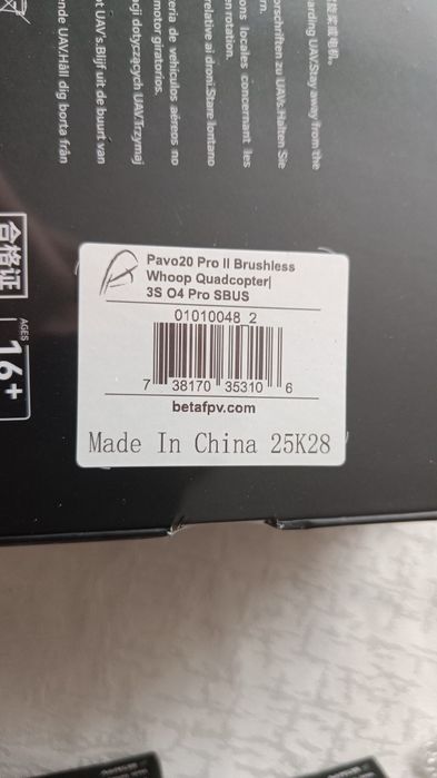 Betafpv pavo20 pro II o4 pro